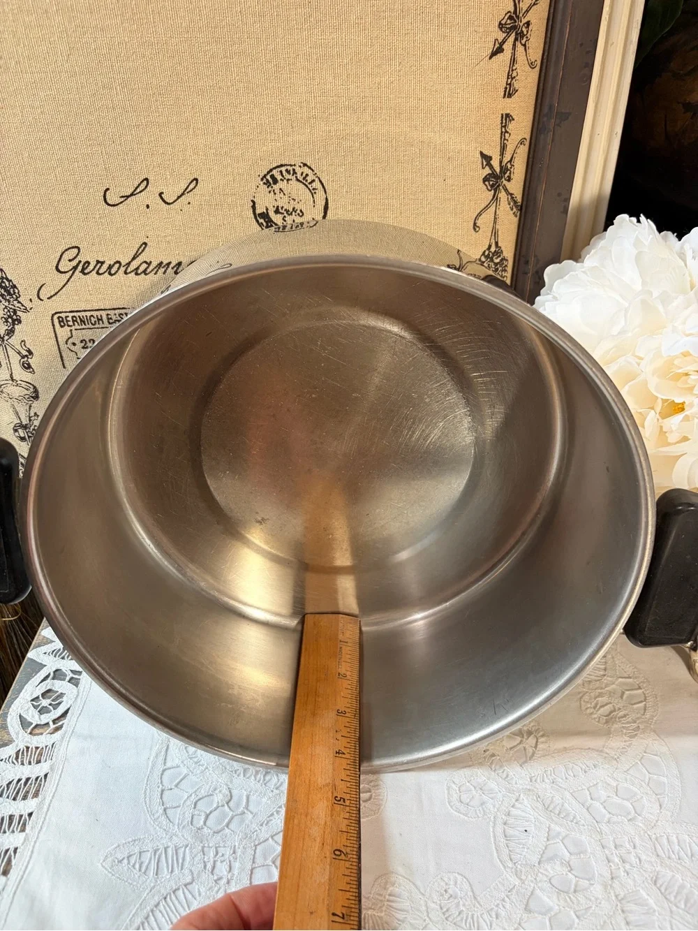 Vintage Revereware copper core stainless steel cookpot large pan